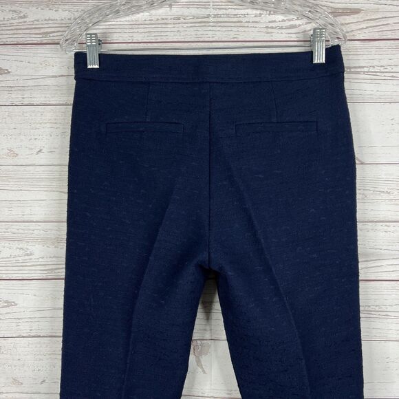 Trina Turk Womens Moss 2 Pant Size 4 Blue Textured - Picture 6 of 9